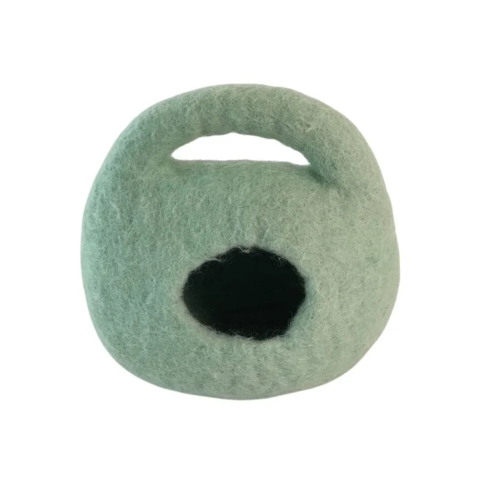 Lovevery Bunnies In a Felt Burrow Green Babbler‎ Kit Montessori Toy 3 Bunnies